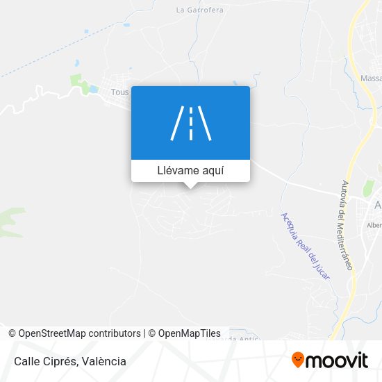 Mapa Calle Ciprés