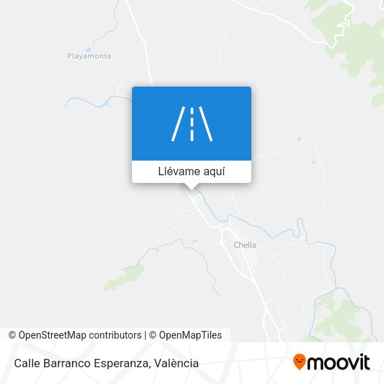 Mapa Calle Barranco Esperanza