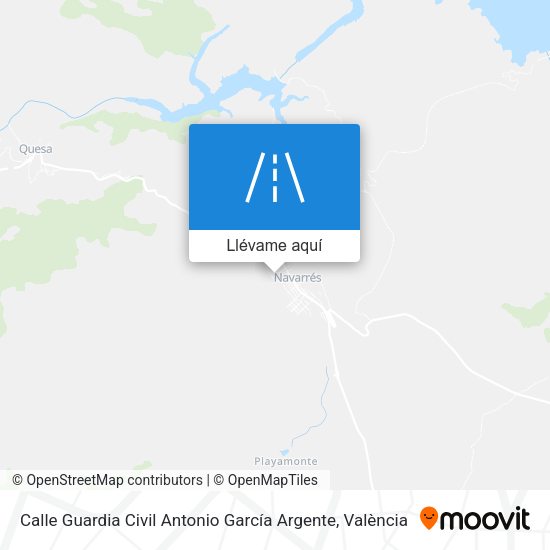 Mapa Calle Guardia Civil Antonio García Argente
