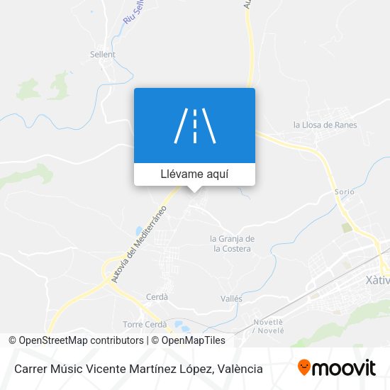 Mapa Carrer Músic Vicente Martínez López