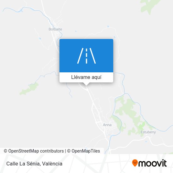 Mapa Calle La Sénia