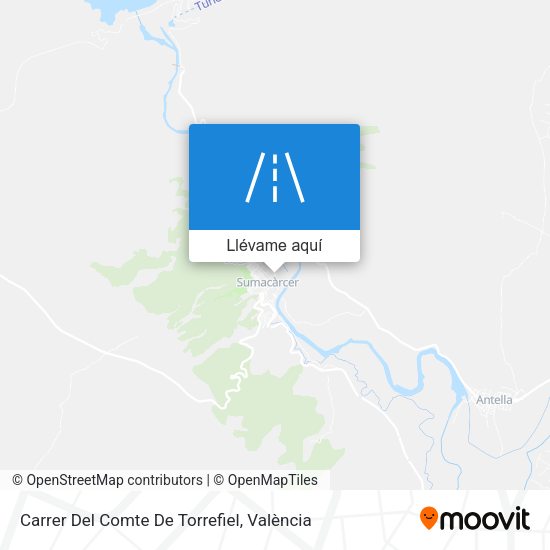 Mapa Carrer Del Comte De Torrefiel