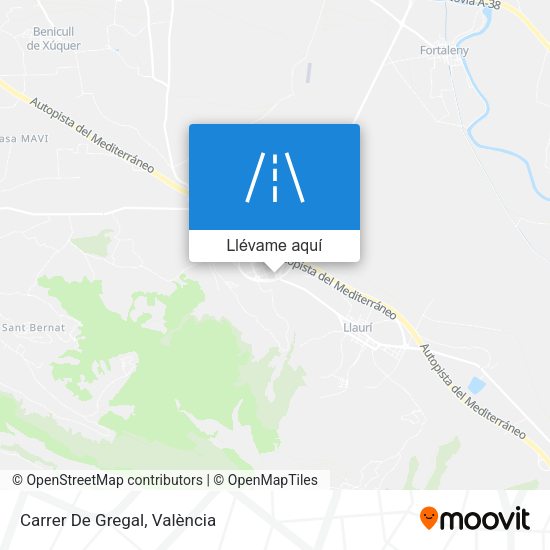 Mapa Carrer De Gregal
