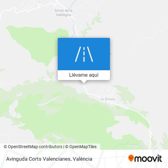 Mapa Avinguda Corts Valencianes