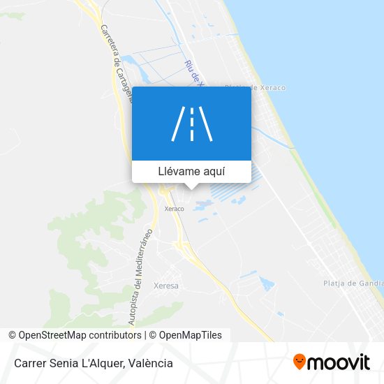 Mapa Carrer Senia L'Alquer