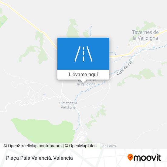 Mapa Plaça País Valencià
