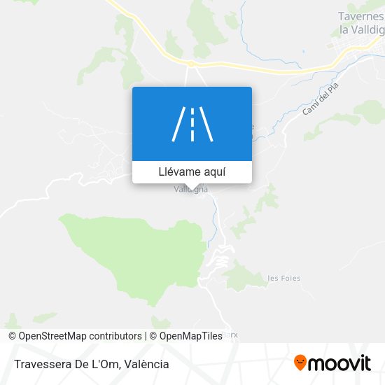 Mapa Travessera De L'Om