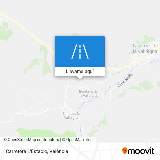 Mapa Carretera L'Estació