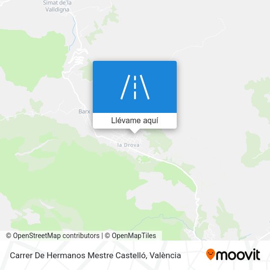 Mapa Carrer De Hermanos Mestre Castelló