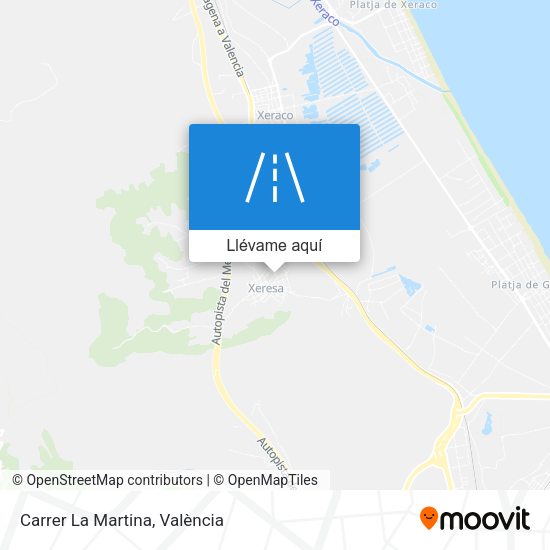 Mapa Carrer La Martina