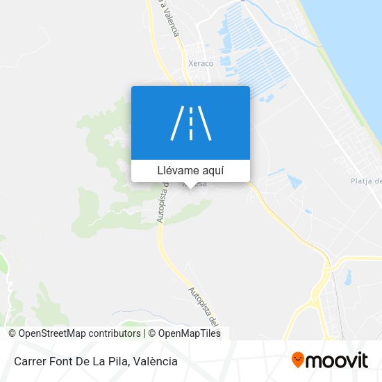 Mapa Carrer Font De La Pila