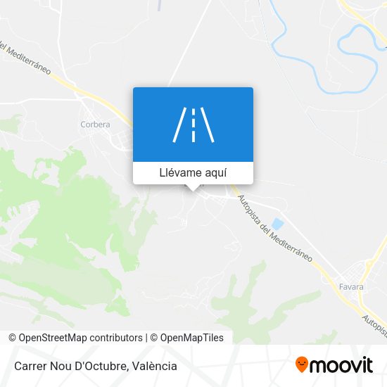 Mapa Carrer Nou D'Octubre