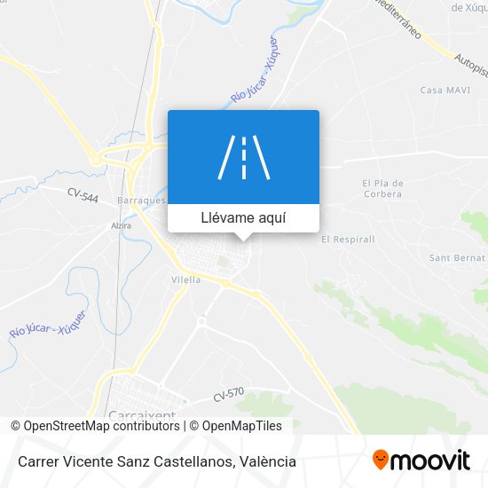 Mapa Carrer Vicente Sanz Castellanos