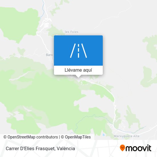 Mapa Carrer D'Elies Frasquet