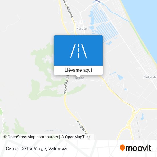 Mapa Carrer De La Verge