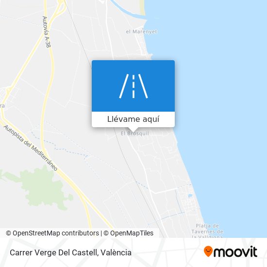 Mapa Carrer Verge Del Castell