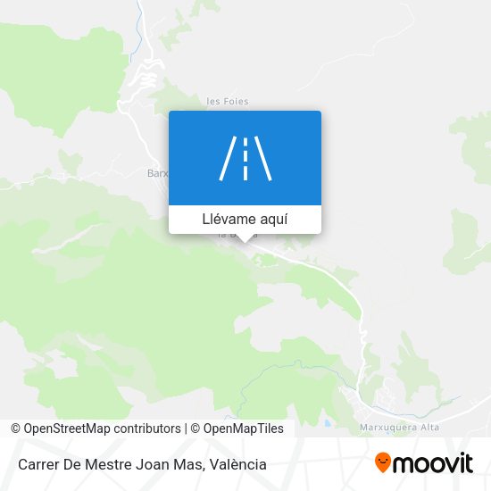 Mapa Carrer De Mestre Joan Mas