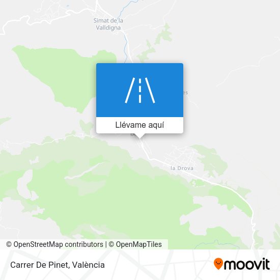 Mapa Carrer De Pinet