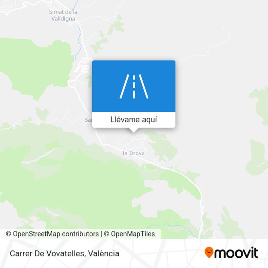 Mapa Carrer De Vovatelles