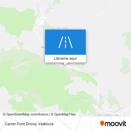 Mapa Carrer Font Drova