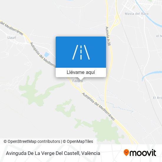 Mapa Avinguda De La Verge Del Castell