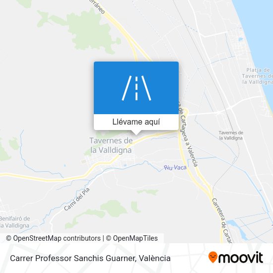 Mapa Carrer Professor Sanchis Guarner