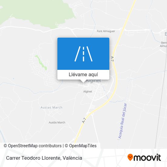 Mapa Carrer Teodoro Llorente