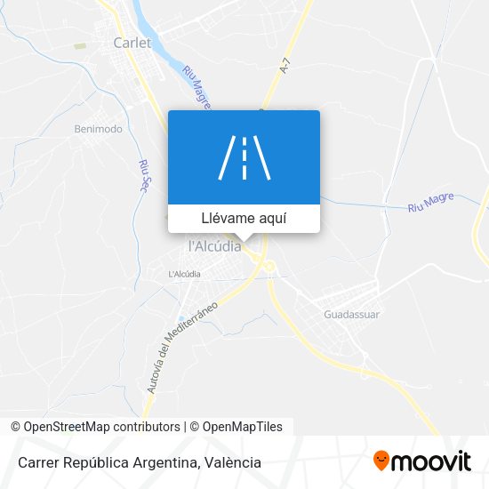 Mapa Carrer República Argentina