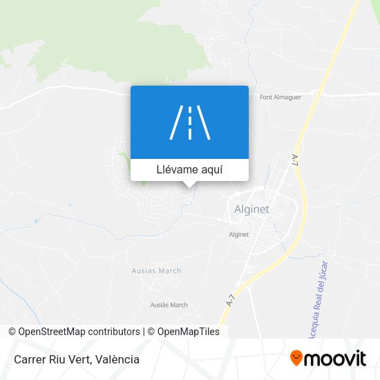 Mapa Carrer Riu Vert