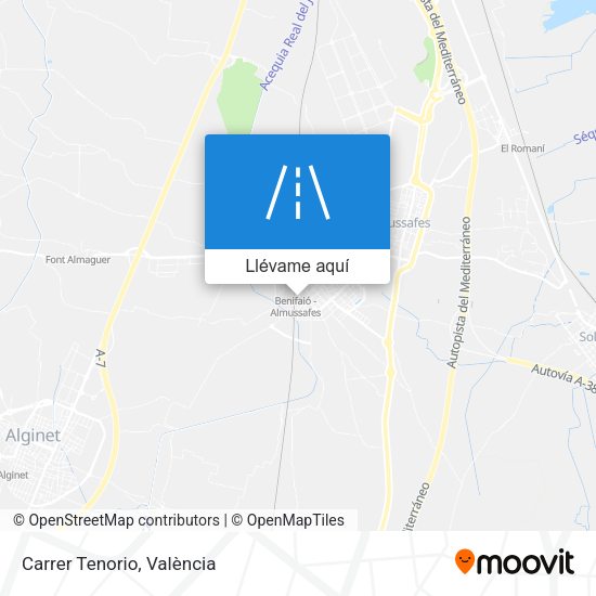 Mapa Carrer Tenorio