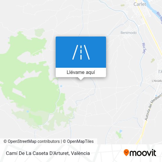 Mapa Camí De La Caseta D'Arturet
