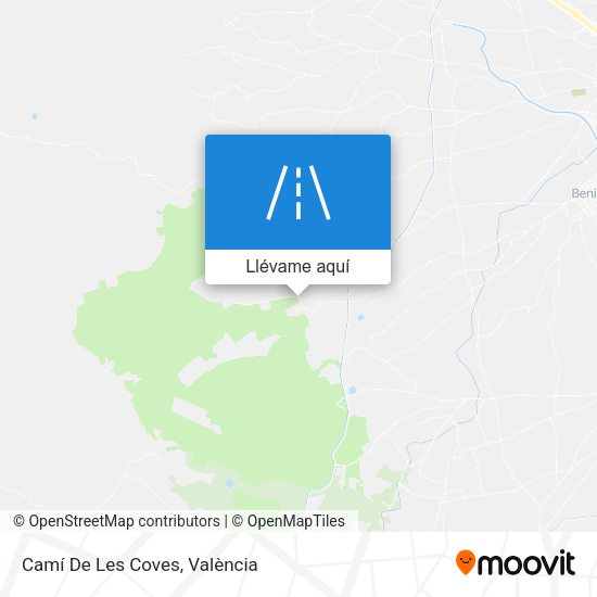 Mapa Camí De Les Coves
