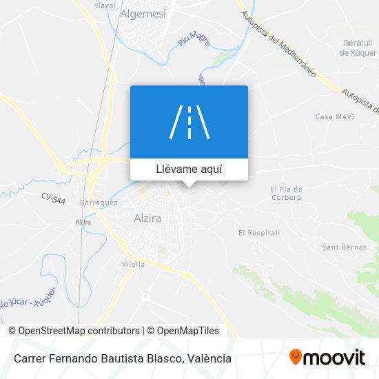 Mapa Carrer Fernando Bautista Blasco