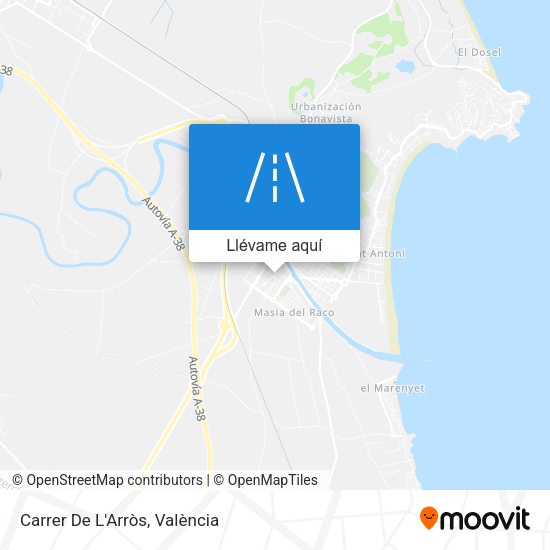Mapa Carrer De L'Arròs