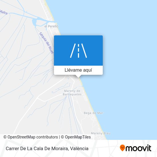 Mapa Carrer De La Cala De Moraira