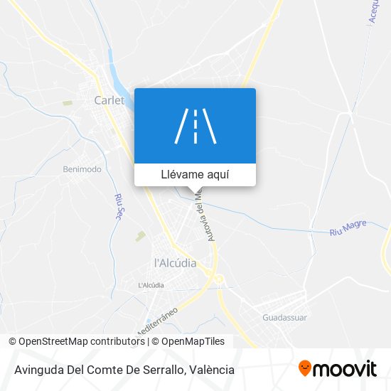 Mapa Avinguda Del Comte De Serrallo