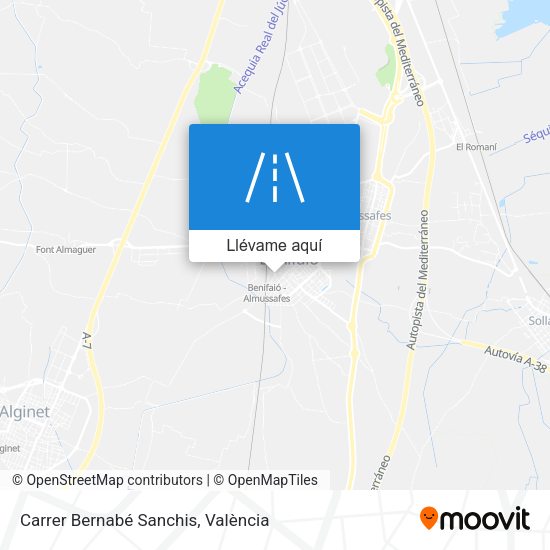 Mapa Carrer Bernabé Sanchis