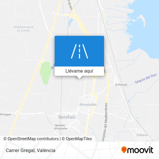 Mapa Carrer Gregal