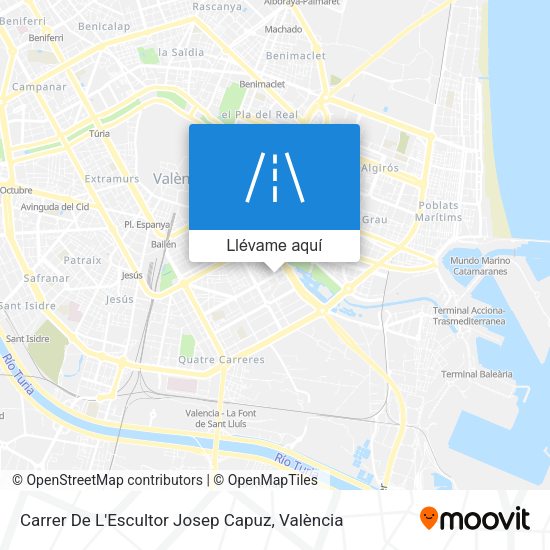 Mapa Carrer De L'Escultor Josep Capuz
