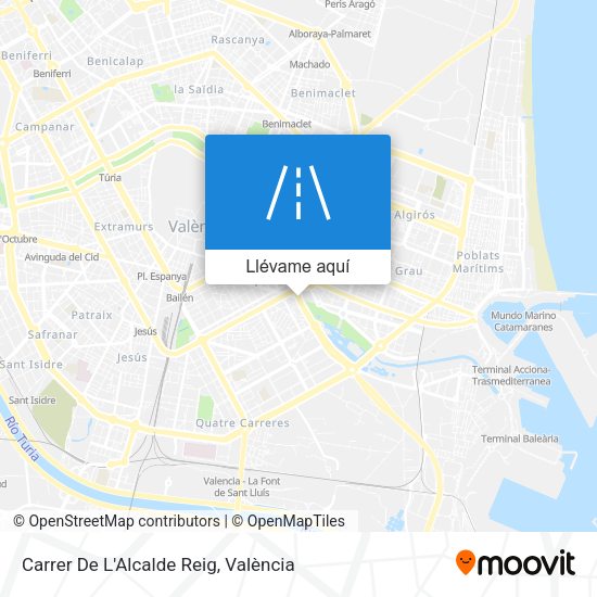 Mapa Carrer De L'Alcalde Reig