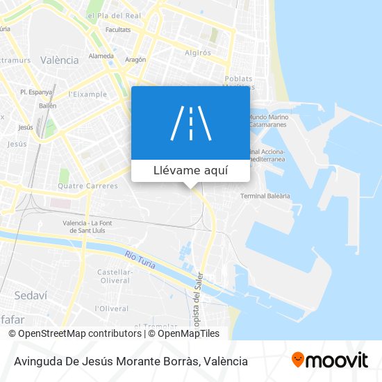 Mapa Avinguda De Jesús Morante Borràs