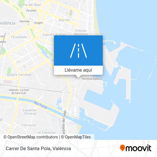 Mapa Carrer De Santa Pola