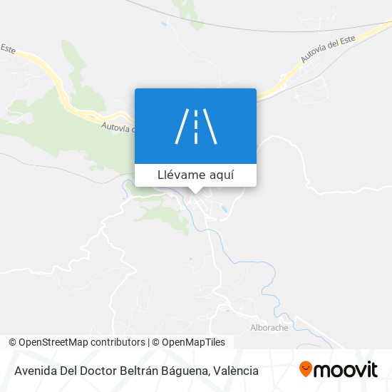 Mapa Avenida Del Doctor Beltrán Báguena