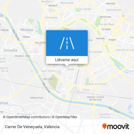 Mapa Carrer De Veneçuela