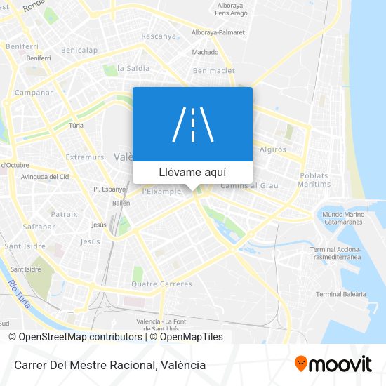 Mapa Carrer Del Mestre Racional