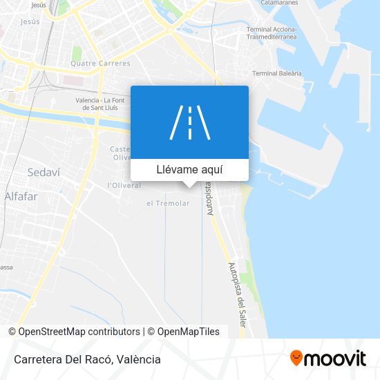 Mapa Carretera Del Racó