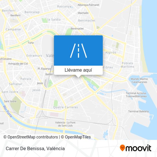 Mapa Carrer De Benissa