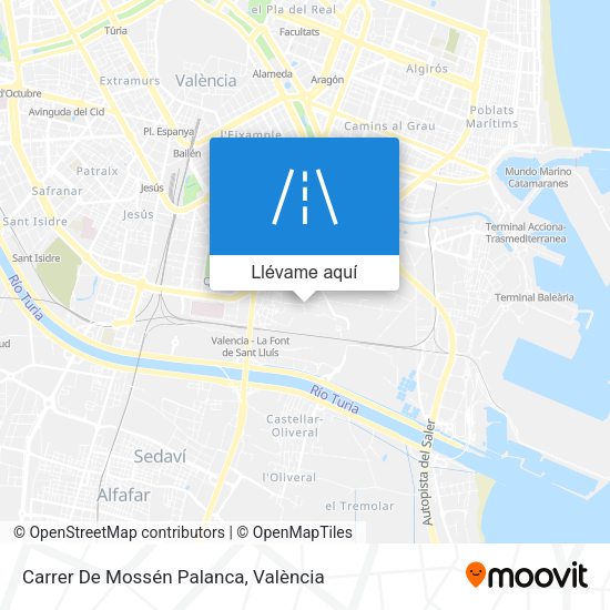 Mapa Carrer De Mossén Palanca