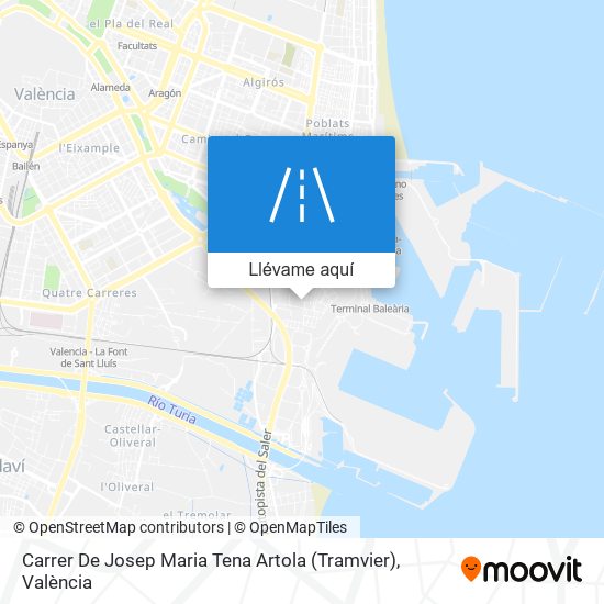 Mapa Carrer De Josep Maria Tena Artola (Tramvier)