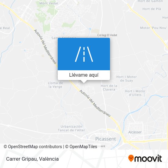 Mapa Carrer Gripau